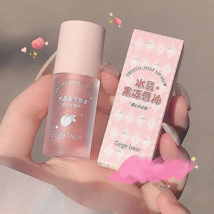 Crystal Jelly Lip Oil Hydrating Plumping Lip Coat For Lipstick Lip Gloss Tinted Clear Lip Plumper Serum Lip Care Fruit Lip Balm