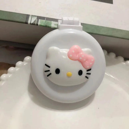 Sanrio Hello Kitty Kawaii Portable Air Cushion Comb Mirror Cartoon Anime Doll Girl Creative Cute Portable Comb Gifts for Girls
