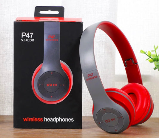 Factory Wholesale P47 Headset Blue Tooth Earphones Foldable Deep Bass Wireless Sports Headband Gift For Export