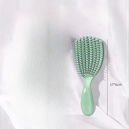 1pc Soft Silicone Detangling Comb Anti Static Hairbrush Curly Hair Shell-shaped Comb Pro Salon Tools Suitable for All Hair Types