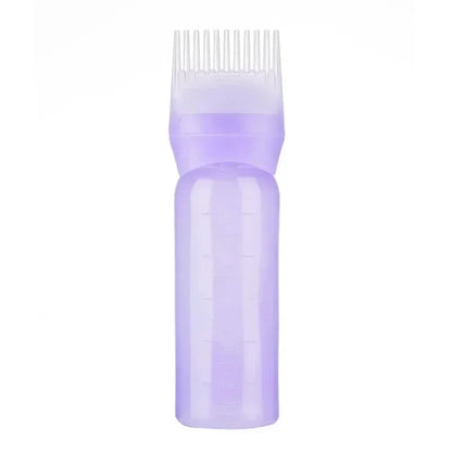 3 Colors Hair Dye Applicator Brush Bottles Dyeing Shampoo Bottle Oil Comb Hair Dye Bottle Applicator Hair Salon Styling Tool