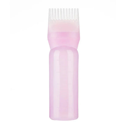 3 Colors Hair Dye Applicator Brush Bottles Dyeing Shampoo Bottle Oil Comb Hair Dye Bottle Applicator Hair Salon Styling Tool