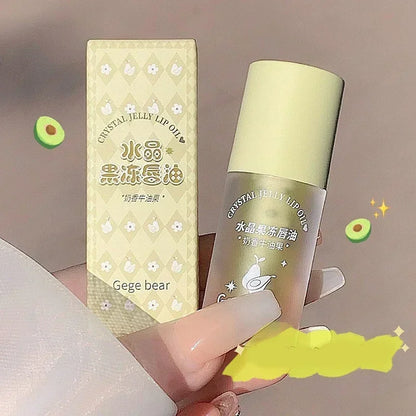 Crystal Jelly Lip Oil Hydrating Plumping Lip Coat For Lipstick Lip Gloss Tinted Clear Lip Plumper Serum Lip Care Fruit Lip Balm