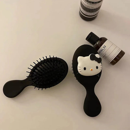 Sanrio Hello Kitty Kawaii Portable Air Cushion Comb Mirror Cartoon Anime Doll Girl Creative Cute Portable Comb Gifts for Girls