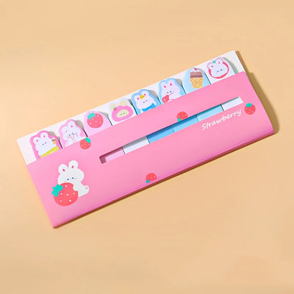1 Piece Lytwtw's Kawaii Stationery Cartoon Animals Marker Memo Pad Bookmark Flags Index Tab Sticky Notes Label Paper Stickers
