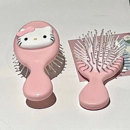 Sanrio Hello Kitty Kawaii Portable Air Cushion Comb Mirror Cartoon Anime Doll Girl Creative Cute Portable Comb Gifts for Girls
