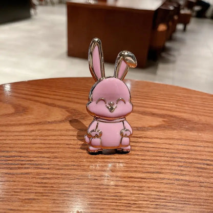 Bunny Finger Ring Holder Mobile Phone Mini Pull Rod Foldable Phone Finger Ring Holder Lazy Phone Back Sticker Pad Phone Kickstan